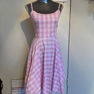 Pink Gingham Dress